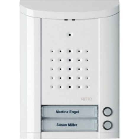 Ritto 1840220 Modul mit Silberner Klingeltaste und zwei Tasten