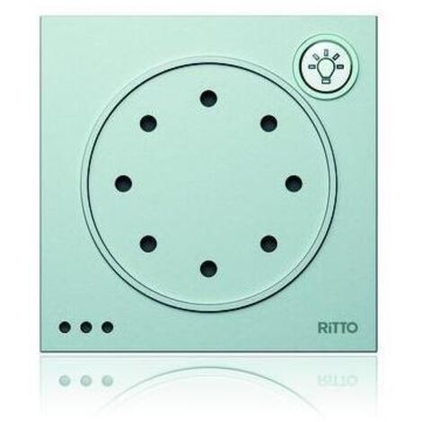 Ritto Portier Türsprechmodul mit Lichttaste, silber 1876020