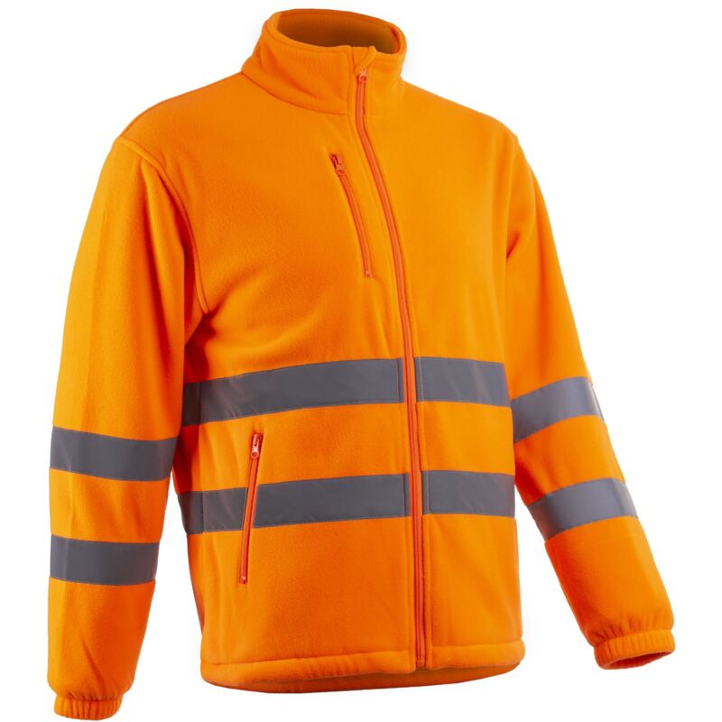 Veste de travail polaire haute visibilité ritto - Orange FLuo s - 40/42