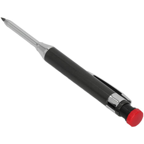 Riuulity Ensemble de Crayons de Menuisier avec une Conception de Pointe étendue, des Boucles de Crayon Intégrées pour le Marquage de Précision, adapté au Traitement du Bois (BLACK)
