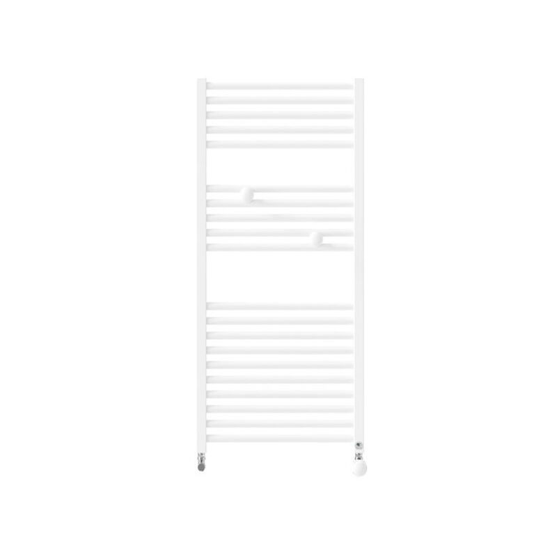 Thermor - Sèche-serviettes eau chaude raccordement central 717W riva 4 blanc brillant 471608