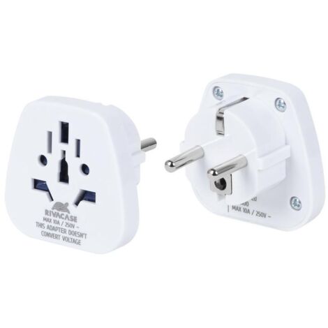 Rivacase PS4100 W00 Adattatore da Viaggio da Mondo a EU