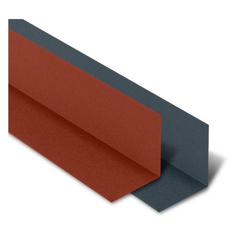 Rive Contre Mur pour tôle tuile BACACIER Tuile R® Coloris: Brun mat - Dimension: 2100 mm Longueur