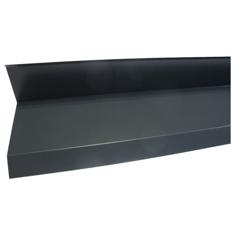 Rive contre mur 2100mm - Coloris - Gris anthracite ral 7016, Longueur - 2100mm