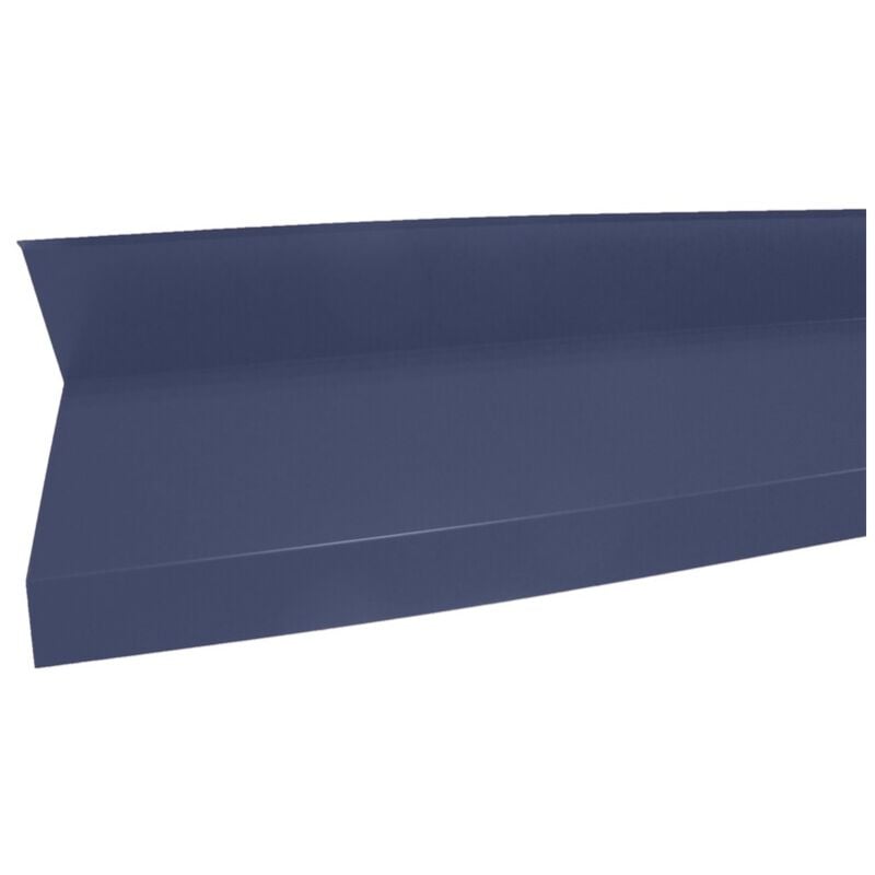 Rive contre mur 2100mm - Coloris - Bleu ardoise 5008, Longueur - 2100mm