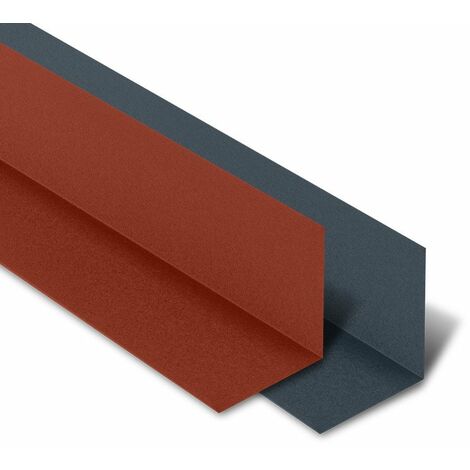 Rive Contre Mur pour tôle tuile BACACIER Tuile R® Coloris: Brun mat - Dimension: 2100 mm Longueur