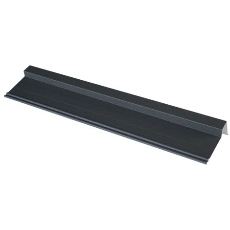 Rive gauche / droite 920 mm pour panneau tuile facile en acier galvanisé laqué mat - Coloris - Gris anthracite mat, Longueur - 920 mm
