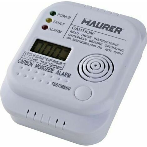 RIVELATORE DI MONODOSSIDO DI CARBONIO a BATTERIA MAURER con Display