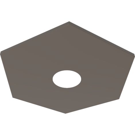 RIVER HEX 1x PLAFONIERA MONOCOLORE LUCIDO