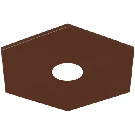 RIVER HEX 1x PLAFONIERA MONOCOLORE OPACO