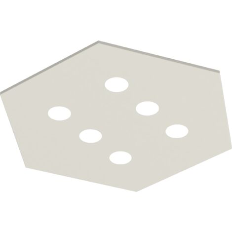 RIVER HEX 6x PLAFONIERA MONOCOLORE LUCIDO