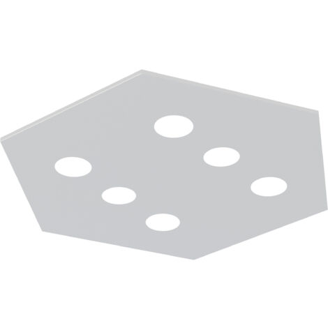RIVER HEX 6x PLAFONIERA MONOCOLORE OPACO