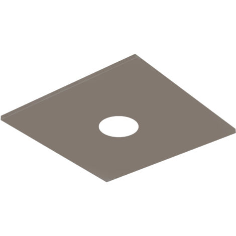 RIVER SQUARE 1x PLAFONIERA MONOCOLORE LUCIDO
