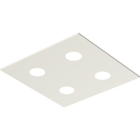RIVER SQUARE 4x PLAFONIERA MONOCOLORE LUCIDO
