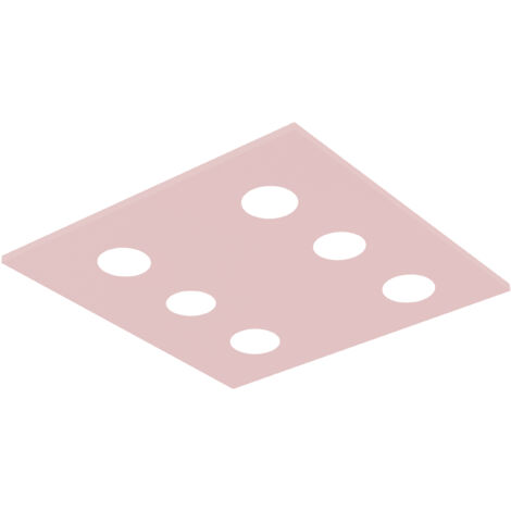RIVER SQUARE 6X PLAFONIERA MONOCOLORE OPACO