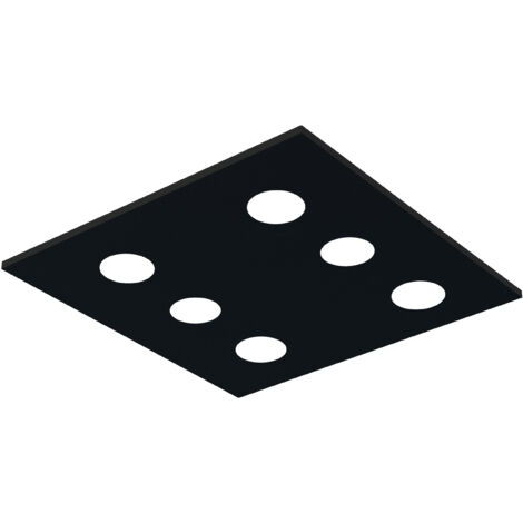 RIVER SQUARE 6X PLAFONIERA MONOCOLORE OPACO