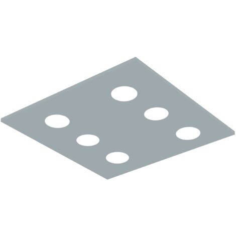 RIVER SQUARE 6X PLAFONIERA MONOCOLORE OPACO