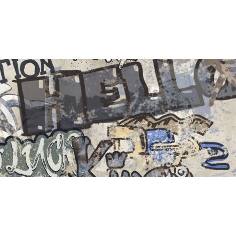 Rivestimento In Gres Porcellanato Decorato Graffiti Beige Rt 60X120 - EGBE1708 (Ceramishop.it)