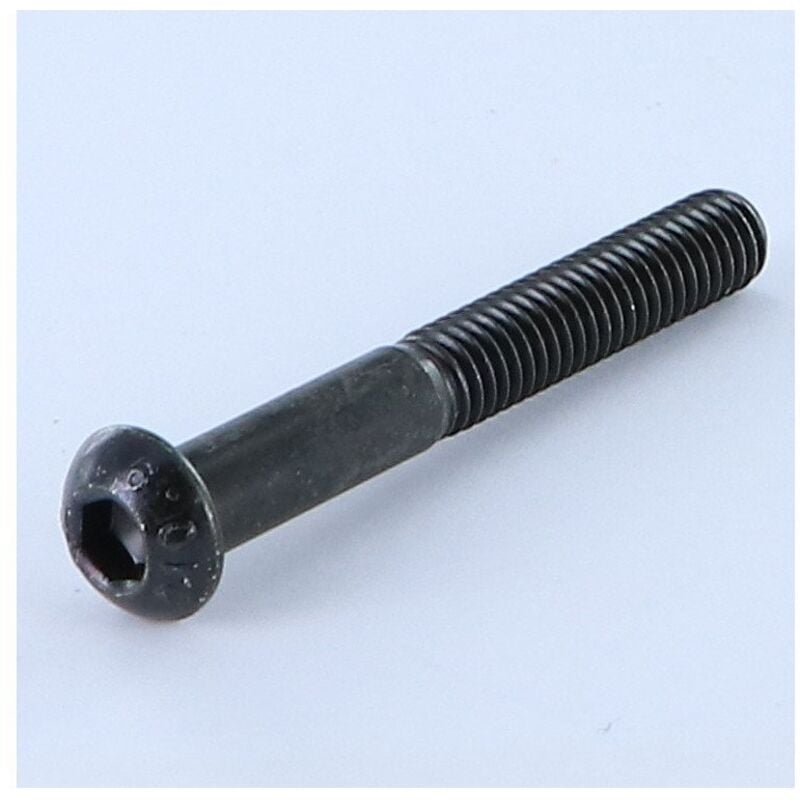 Vis métaux bhc (Tête Bombée Hexagonal creux) M5X35 Filetage partiel Classe 10.9 Clé de 3 HC3 Acier zingué noir-200 pièces