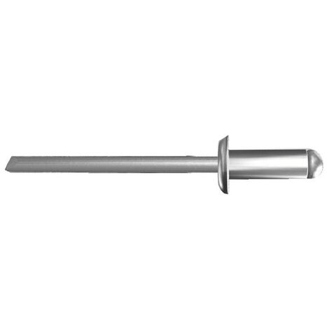 Rivet à tête plate Rivquick 611 corps aluminium tige acier 4,8x20 mm serrage 13 15mm boîte de 500 pièces - RIVQUICK