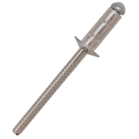 Rivet Acier InoxydableA2 304 Gris longueur 15mm diamètre 4.8mm ( Prix pour Sachet de 100 )