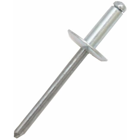Rivet Aluminium Argent longueur 16mm diamètre 4mm ( Prix pour Sachet de 100 )