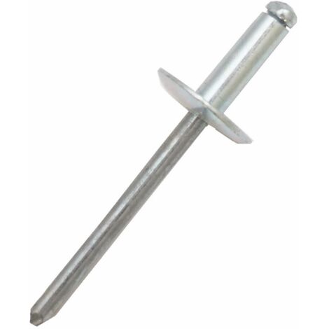 Rivet Aluminium Argent longueur 24mm diamètre 4.8mm ( Prix pour Sachet de 50 )