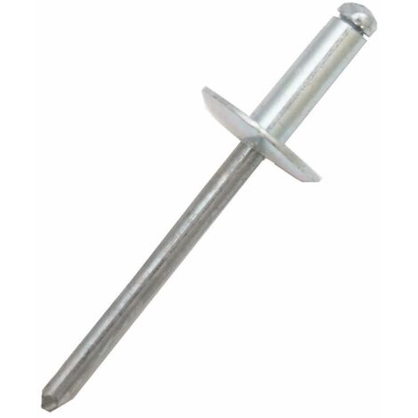 Rivet Aluminium Argent longueur 26mm diamètre 4.8mm ( Prix pour Sachet de 25 )