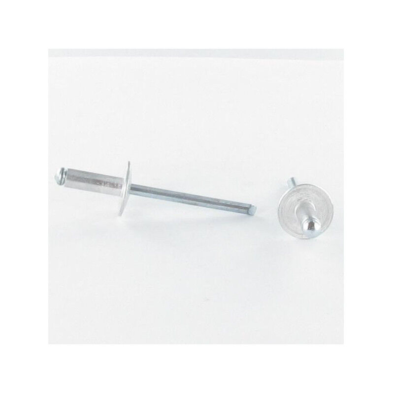 Vis Express - Rivet aveugle Aluminium Tige acier 5X16 Tête Large-100 pièces