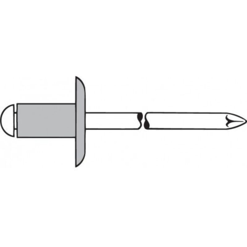 Gesipa - Rivet Alu Grosse tête K14 5 x25mm (Par 250)