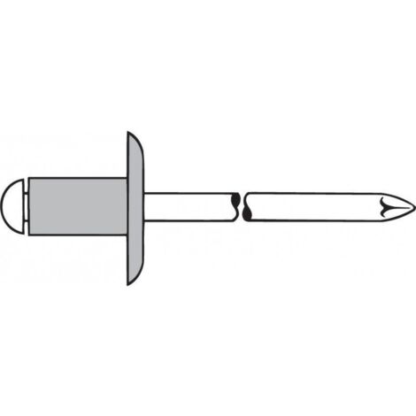 Rivet aveugle alu tête bombée K12 4x6mm GESIPA 500 PCS