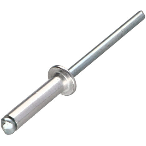 Rivet aveugle Aluminium Tige acier 2.4X6 Tête plate