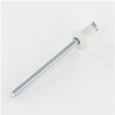 Rivet aveugle Aluminium Tige acier 3.2X12 Epaisseur de serrage 7 à 9 Tête Ronde Standard Blanc