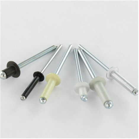 Rivet aveugle Aluminium Tige acier 4.8X25 Tête Ronde Standard RAL7035 gris clair