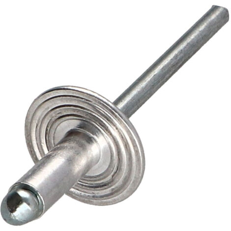 Rivet aveugle Aluminium Tige acier 4X10 Tête Large