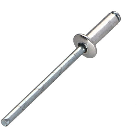 Rivet aveugle Aluminium Tige acier 6.4X12 Epaisseur de serrage 4 à 6 Tête Ronde Standard ALX