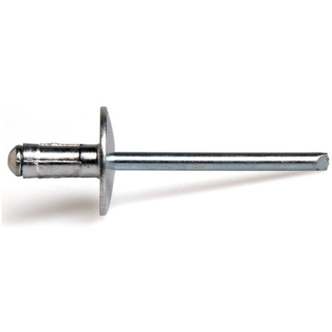 Rivet aveugle DEGOMETAL GOMULTI aluminium 4,8 x 17 mm tête large boîte de 200