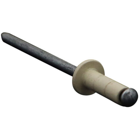 Rivet aveugle multiserrage GOMULTI Aluminium Tige acier TRS 4X12 RAL1013 blanc perle