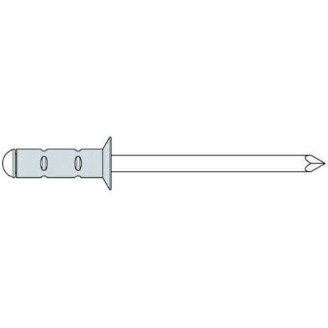 Rivet aveugle PolyGrip alu/acier tête fraisée 4,8 x 15 UE 500