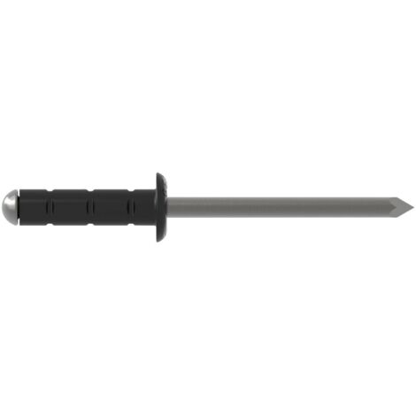 Rivet aveugle PolyGrip alu/Nirosta Ø 4x13, RAL 9011, noir graphite