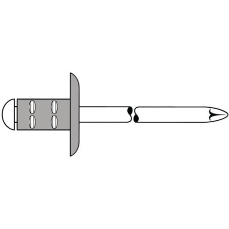 Rivet aveugle PolyGrip® rivet queue dxl 3.2x11mm K9.5 Alu./STA 1000 St.GESIPA (Par 1000)