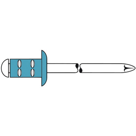 Rivet aveugle PolyGrip® rivet queue dxl 4.8x17mm VA 500 St.GESIPA (Par 500)