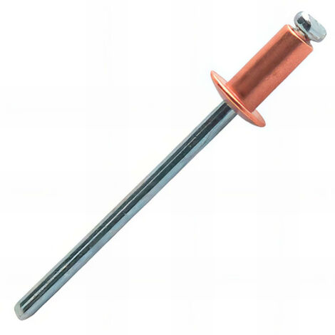 Rivet aveugle tête plate cuivre/Acier CCD - 4 x 6 mm - SCELL-IT