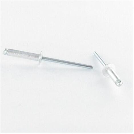 Rivet aveugle tout acier 4X25 Tête Plate