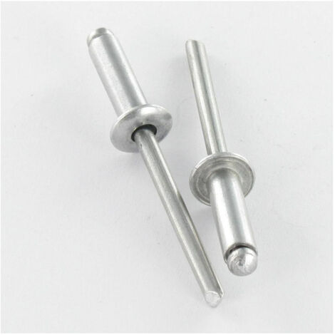 Rivet aveugle tout alu 3.2X10 Epaisseur de serrage 5 à 7 Tête plate TA