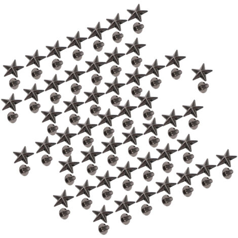 Rivet Bouton Étoile en Zinc pour Customisation Chaussures, Sacs à Main et Vêtements - Finition Pistolet