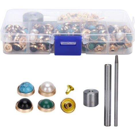 Rivet de couleur 10mm pour accessoires en cuir, chaussures et vêtements DIY
