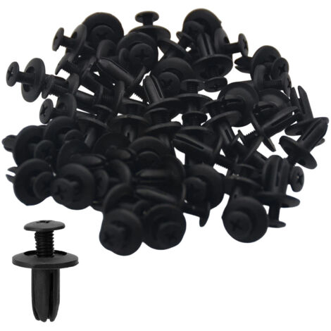 Rivet de fixation de garde-boue 50 pcs voiture porte panneau garniture Clips garde-boue pare-chocs attache auto garniture