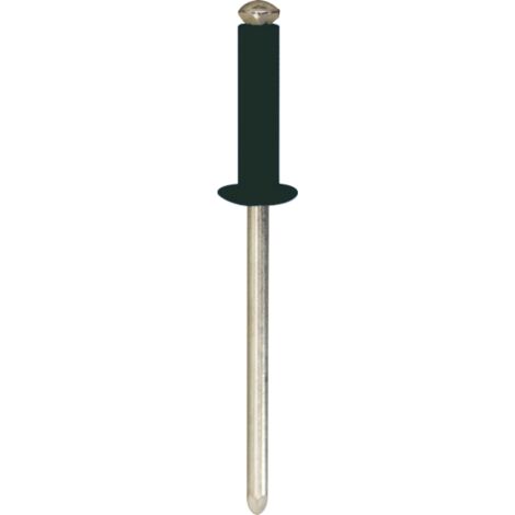 rivet épanoui noir ø 4 x 16 mm plaque d'immatriculation
