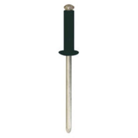 rivet épanoui noir ø 4 x 16 mm plaque d'immatriculation